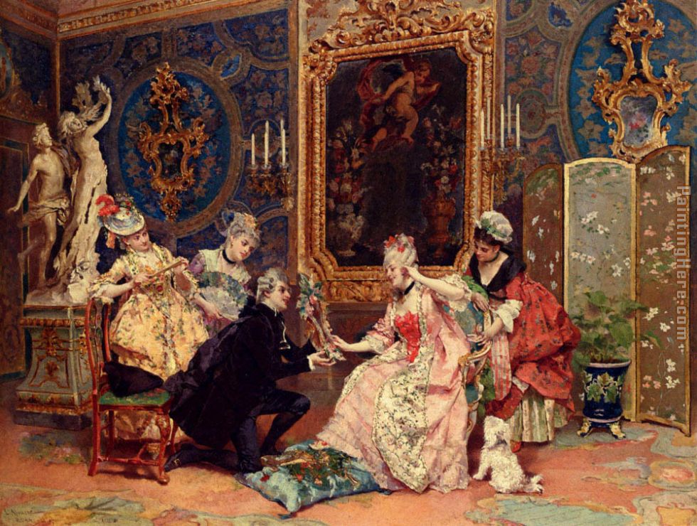 Dressing For The Ball painting - Luis Alvarez Catala Dressing For The Ball art painting